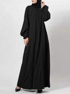Women's Casual Dress Cotton Linen Dress Abaya Maxi Long Dress Linen / Cotton Blend Classic Casual Outdoor Daily Vacation Crew Neck Ruched Long Sleeve Spring Fall Winter 2023 Loose Fit Black Brown 12 Women's Casual Dress Cotton Linen Dress Abaya Maxi Long Dress Linen / Cotton Blend Classic Casual Outdoor Daily Vacation Crew Neck Ruched Long Sleeve Spring Fall Winter 2023 Loose Fit Black Brown -LIGHTINTHEBOX Shop xnovwb1692341020592