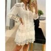 Women's Shirt Dress Casual Dress Midi Dress White Blue Green Long Sleeve Pure Color Ruched Spring Summer Shirt Collar Basic Daily Date Vacation Loose Fit 2023 S M L XL XXL 3XL -LIGHTINTHEBOX Shop xnzpxx1655960552719