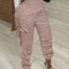 Women's Cargo Pants Joggers Pants Pink Fall Winter Trousers Full Length Cotton Micro-elastic High Waist Fashion Streetwear Street Daily Black White S M -LIGHTINTHEBOX Shop xoiimy1692602726385