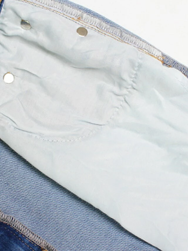 Women's Jeans Straight Full Length Fashion Streetwear Street Daily Robin's Egg Blue S M Fall Winter 11 Women's Jeans Straight Full Length Fashion Streetwear Street Daily Robin's Egg Blue S M Fall Winter - Image 9