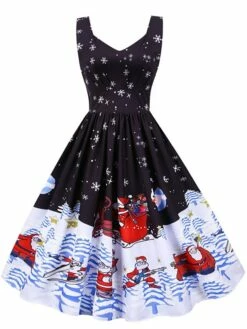 Women's Christmas Knee Length Dress Purple Black Red Navy Blue Light Blue Sleeveless Print Bow Print Fall Winter V Neck Casual Vintage2021 S M L XL XXL 34 Women's Christmas Knee Length Dress Purple Black Red Navy Blue Light Blue Sleeveless Print Bow Print Fall Winter V Neck Casual Vintage2021 S M L XL XXL -LIGHTINTHEBOX Shop xqzryw1630043269118