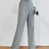 Women's Pants Trousers Relaxed Straight Black 1# Light Grey High Waist Trousers Chino Daily Wear Casual Daily High Elasticity Full Length Soft Solid Colored S M L XL 2XL -LIGHTINTHEBOX Shop xsgfkw1691132964496