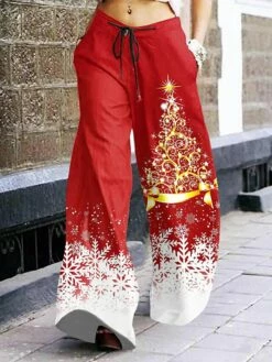 Women's Pants Trousers Palazzo Pants Full Length Pocket Designer Casual Casual Daily Wear Black Grey Claret S M Spring, Fall, Winter, Summer