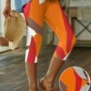 Women's Shapewear Capri Pants Orange Red White Comfort Halloween Casual Daily Wear High Elasticity Capris Breathability Geometic S M L XL 2XL 1 Women's Shapewear Capri Pants Orange Red White Comfort Halloween Casual Daily Wear High Elasticity Capris Breathability Geometic S M L XL 2XL -LIGHTINTHEBOX Shop xtracg1691132971179
