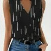 Women's Tank Top Black Green Striped Print Sleeveless Casual Basic V Neck Regular Fit 1 Women's Tank Top Black Green Striped Print Sleeveless Casual Basic V Neck Regular Fit -LIGHTINTHEBOX Shop xwmoqq1688106623141