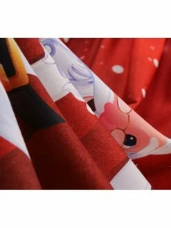 Women's Christmas Swing Dress Midi Dress Black Long Sleeve Santa Claus Print Winter Fall Autumn Crew Neck Modern 2022 S M L XL 2XL 3XL -LIGHTINTHEBOX Shop xwstfj1667980619509