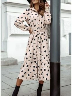 Women's Sheath Dress Midi Dress Black Yellow Light Brown Long Sleeve Polka Dot Split Winter Fall Autumn Shirt Collar Winter Dress Fall Dress Loose Fit S M L XL XXL 20 Women's Sheath Dress Midi Dress Black Yellow Light Brown Long Sleeve Polka Dot Split Winter Fall Autumn Shirt Collar Winter Dress Fall Dress Loose Fit S M L XL XXL -LIGHTINTHEBOX Shop xxwmdm1616744409274