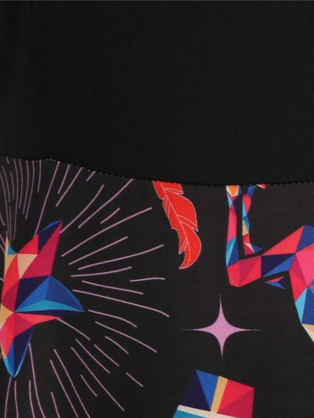 Women's Christmas Casual Dress Swing Dress Vintage Dress Midi Dress Black Wine Orange Long Sleeve Animal Bow Winter Fall Autumn V Neck 2022 S M L XL XXL 3XL 16 Women's Christmas Casual Dress Swing Dress Vintage Dress Midi Dress Black Wine Orange Long Sleeve Animal Bow Winter Fall Autumn V Neck 2022 S M L XL XXL 3XL - Image 14