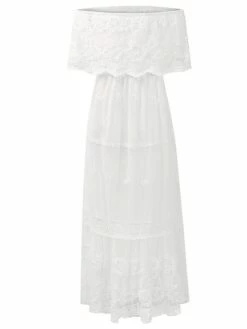 Women's Long Dress Maxi Dress Party Dress Lace Dress Swing Dress Floral Fashion Elegant Dress Daily Vacation Going Out Lace Mesh Half Sleeve Off Shoulder Dress Slim White Summer Spring S M L XL 24 Women's Long Dress Maxi Dress Party Dress Lace Dress Swing Dress Floral Fashion Elegant Dress Daily Vacation Going Out Lace Mesh Half Sleeve Off Shoulder Dress Slim White Summer Spring S M L XL -LIGHTINTHEBOX Shop xzpkue1672990411921