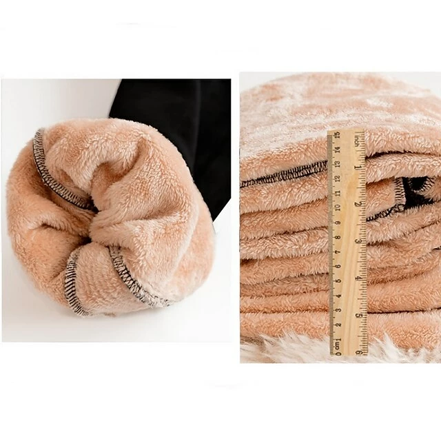 Women's Pants Trousers Drawstring Solid Color Basic Thick Winter Black 6 Women's Pants Trousers Drawstring Solid Color Basic Thick Winter Black - Image 4