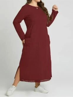 Women's Casual Dress Sweatshirt Dress Winter Dress Long Dress Maxi Dress Ruched Pocket Outdoor Daily Going Out Fashion Streetwear Crew Neck Long Sleeve 2023 Loose Fit Black Wine Purple Color S M L XL 29 Women's Casual Dress Sweatshirt Dress Winter Dress Long Dress Maxi Dress Ruched Pocket Outdoor Daily Going Out Fashion Streetwear Crew Neck Long Sleeve 2023 Loose Fit Black Wine Purple Color S M L XL -LIGHTINTHEBOX Shop yfwmuz1693813474572