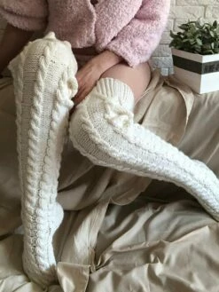 Women's Stockings Thigh-High Crimping Socks Tights Thermal Warm Stretchy Knitting Fashion Casual Daily White One-Size 9 Women's Stockings Thigh-High Crimping Socks Tights Thermal Warm Stretchy Knitting Fashion Casual Daily White One-Size -LIGHTINTHEBOX Shop ygbgsx1667372262921