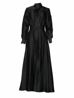 Women's Sheath Dress Maxi Long Dress Yellow Black Red Long Sleeve Ruched Bow Summer Round Neck Hot Casual Slim 2021 S M L XL 14 Women's Sheath Dress Maxi Long Dress Yellow Black Red Long Sleeve Ruched Bow Summer Round Neck Hot Casual Slim 2021 S M L XL -LIGHTINTHEBOX Shop yjdx1600420739398