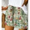 Women's Shorts Beach Shorts Black Yellow Red Casual Holiday Weekend Side Pockets Short Comfort Floral S M L XL 2XL -LIGHTINTHEBOX Shop ykzlxe1682411329274