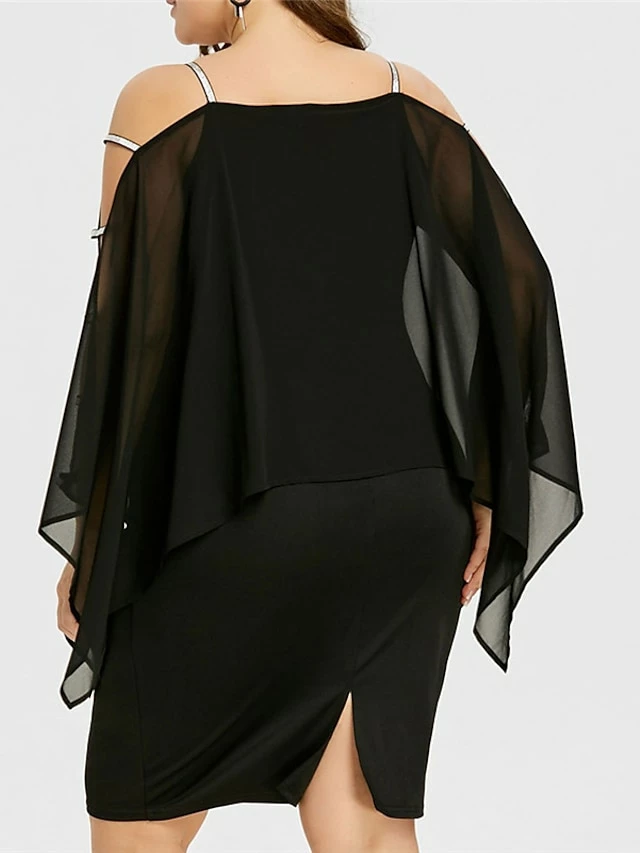 Women‘s Plus Size Curve Holiday Dress Solid Color Off Shoulder Long Sleeve Fall Spring Short Mini Dress Holiday Going Out Dress 7 Women‘s Plus Size Curve Holiday Dress Solid Color Off Shoulder Long Sleeve Fall Spring Short Mini Dress Holiday Going Out Dress - Image 5