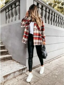 Women's Blouse Shacket Pink Red Blue Plaid Button Pocket Print Long Sleeve Casual Fashion Shirt Collar Regular Fit Spring &Fall 20 Women's Blouse Shacket Pink Red Blue Plaid Button Pocket Print Long Sleeve Casual Fashion Shirt Collar Regular Fit Spring &Fall -LIGHTINTHEBOX Shop ynsskm1694777499455