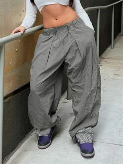 Women‘s Cargo Parachute pants Wide Leg Trousers Full Length Fashion Streetwear Street Daily Grey XS S Fall Winter 10 Women‘s Cargo Parachute pants Wide Leg Trousers Full Length Fashion Streetwear Street Daily Grey XS S Fall Winter -LIGHTINTHEBOX Shop ypnlxa1694149789173