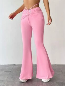 Women's Flare Leggings Full Length Fashion Streetwear Street Daily Pinky Black S M Fall Winter -LIGHTINTHEBOX Shop yqjmdf1696731600344