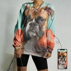 Women's Sweatshirt Pullover Cotton Casual Custom Print Skull Custom Print Loose Fit Casual Sports Round Neck Long Sleeve Micro-elastic Fall & Winter