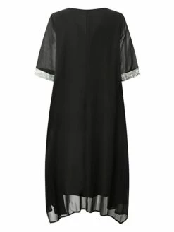 Women's Plus Size Curve A Line Dress Print V Neck Ruched Short Sleeve Spring Summer Basic Casual Short Mini Dress Daily Weekend Dress / Mesh -LIGHTINTHEBOX Shop yvfqsu1659686229225