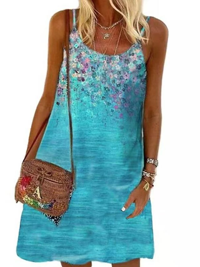 Women's Shift Dress Midi Dress Vintage Purple Vintage Green Vintage Gray Sleeveless Print Print Summer Spring Crew Neck Casual Daily 2023 S M L XL XXL 3XL 4XL 5XL 14 Women's Shift Dress Midi Dress Vintage Purple Vintage Green Vintage Gray Sleeveless Print Print Summer Spring Crew Neck Casual Daily 2023 S M L XL XXL 3XL 4XL 5XL - Image 12