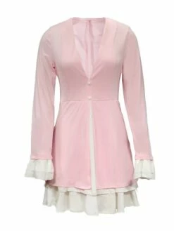 Women's Party Dress Blazer Dress A Line Dress Mini Dress Black Pink Long Sleeve Color Block Ruffle Summer Spring V Neck Stylish Winter Dress Fall Dress Slim 2023 S M L XL 11 Women's Party Dress Blazer Dress A Line Dress Mini Dress Black Pink Long Sleeve Color Block Ruffle Summer Spring V Neck Stylish Winter Dress Fall Dress Slim 2023 S M L XL -LIGHTINTHEBOX Shop zmxkej1656067259639