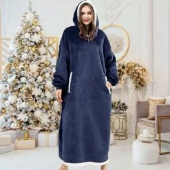 Women‘s Christmas Couple‘s Pajamas Nightgown Wearable Blanket Hoodie Blanket Pure Color Warm Comfort Oversized Home Daily Fleece Warm Hoodie Long Sleeve Pocket Winter Fall Pink Wine 40 Women‘s Christmas Couple‘s Pajamas Nightgown Wearable Blanket Hoodie Blanket Pure Color Warm Comfort Oversized Home Daily Fleece Warm Hoodie Long Sleeve Pocket Winter Fall Pink Wine -LIGHTINTHEBOX Shop zosgsf1668409849729