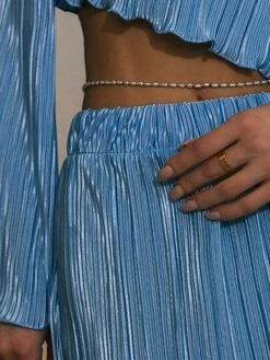 Women's Two Piece Dress Set Casual Dress Skirt Set Outdoor Daily Fashion Streetwear Pleated Midi Dress Crew Neck Long Sleeve Plain Regular Fit Blue Green Rose Red Fall Winter S M L -LIGHTINTHEBOX Shop zpsoxu1693534949747