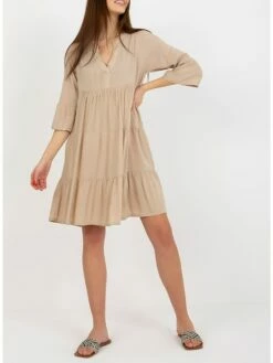 Women's Swing Dress Mini Dress Ruffle Vacation Basic V Neck Black Red Blue Color S M L XL Size