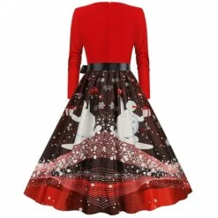 Women's Christmas Party Dress Swing DressKnee Length Dress Green Wine Dark Green Red Black Long Sleeve Santa Claus Elk Snowman Print Fall Winter V Neck Vintage Party Elegant Party 2022 S M L XL XXL 31 Women's Christmas Party Dress Swing DressKnee Length Dress Green Wine Dark Green Red Black Long Sleeve Santa Claus Elk Snowman Print Fall Winter V Neck Vintage Party Elegant Party 2022 S M L XL XXL -LIGHTINTHEBOX Shop zrkiic1665475510690