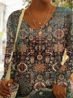 Women's T Shirt Tee Rainbow Graphic Print Long Sleeve Daily Weekend Basic V Neck Regular Fit Painting Fall & Winter 6 Women's T Shirt Tee Rainbow Graphic Print Long Sleeve Daily Weekend Basic V Neck Regular Fit Painting Fall & Winter -LIGHTINTHEBOX Shop zrrexf1688640955629